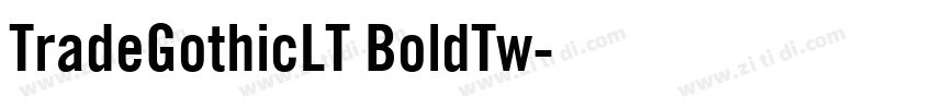 TradeGothicLT BoldTw字体转换